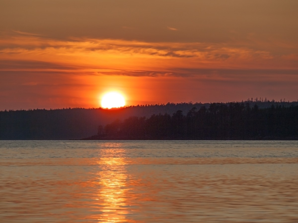 Закат. Белое море
