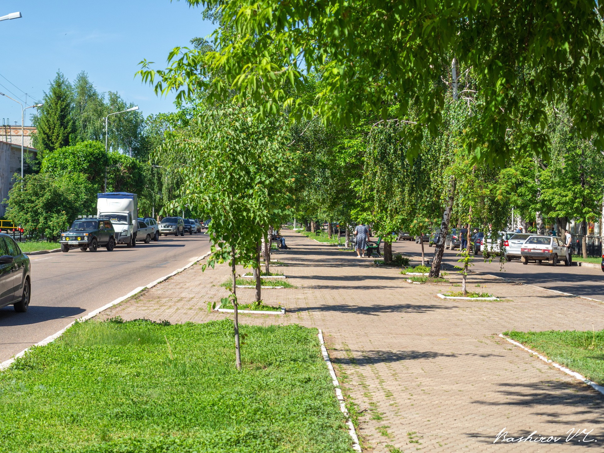 Аллея в городе