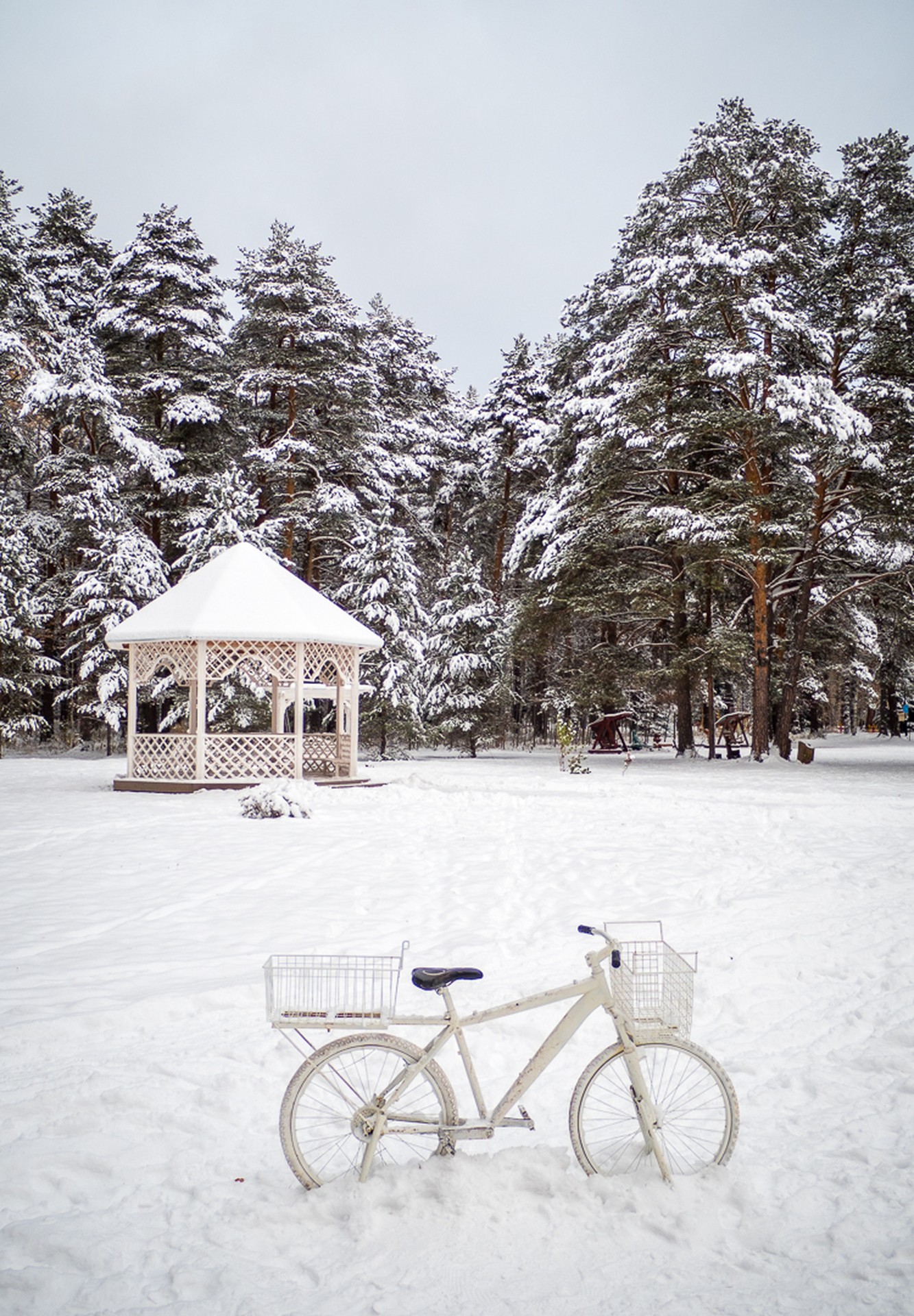 В осеннем парке городском